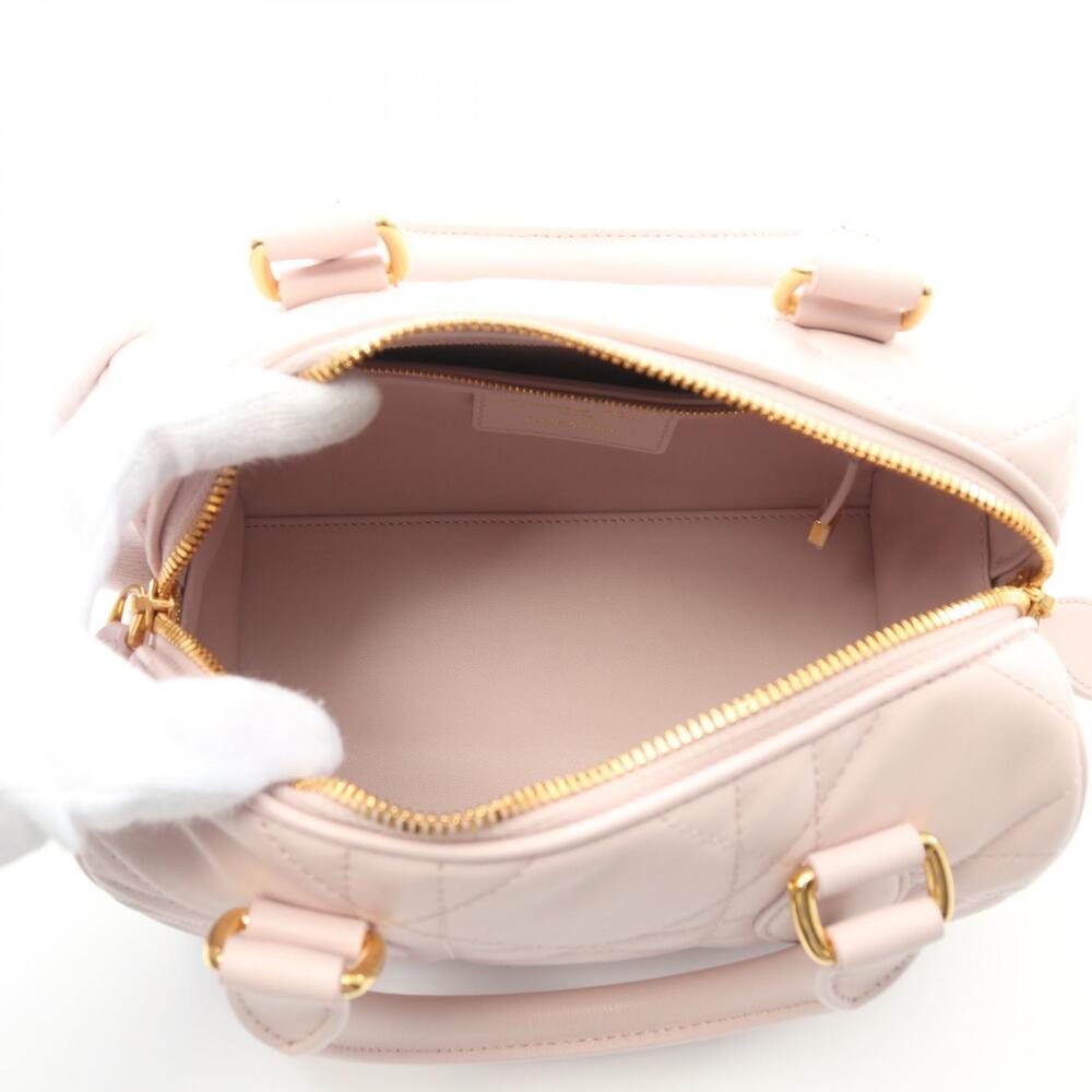 Dior Leather Handbag Groove Pink Cannage - Picture 3 of 5